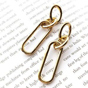 Nivelle Gold Plated Chain Dangle Earrings  Elegant Design